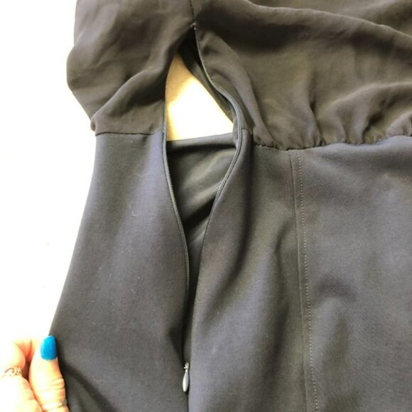 NWT Bec & Bridge Freya Drape Reversible Navy Dress - Picture 9 of 15